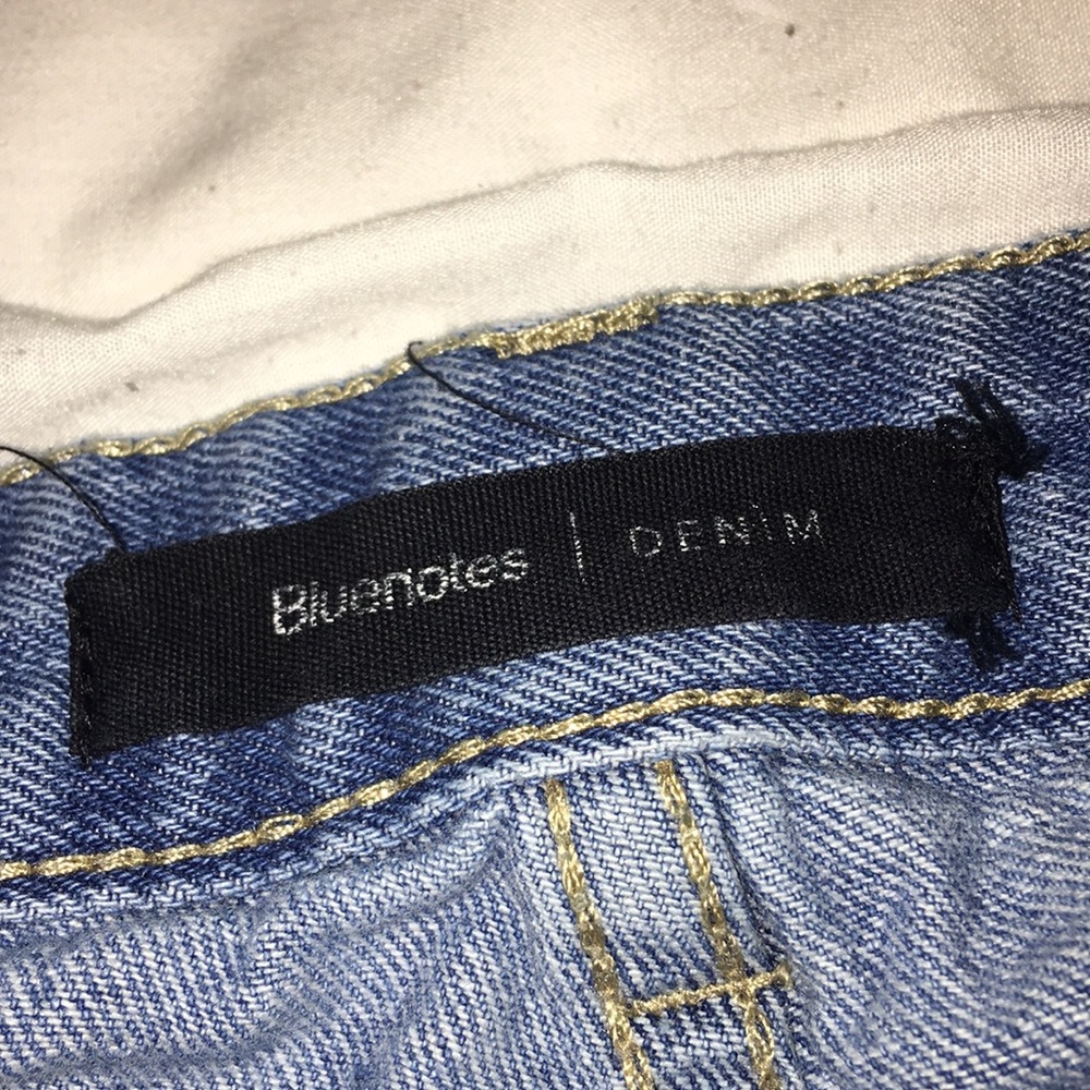 Blue Ripped Mom Jeans - Picture 2 of 4